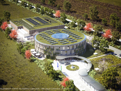 SAN Group HQ incorporates solar powered green hydrogen hub