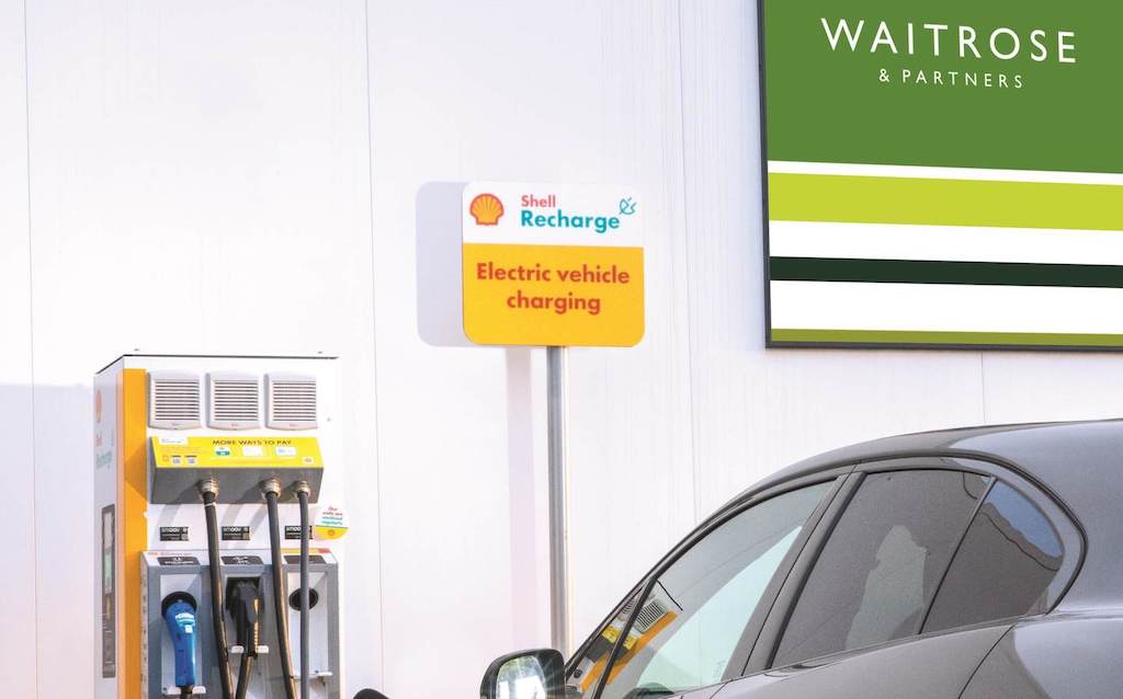 Shell ties up with UK supermarket chain doubling access to Shell Recharge stations
