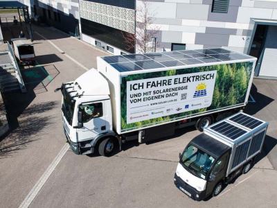Integrated PV meets 5-10 per cent of 18t truck’s energy needs