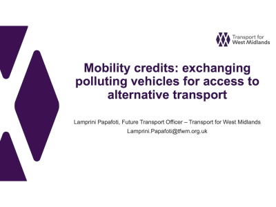 Ticketing + payments: exchanging polluting vehicles for access to alternative transport