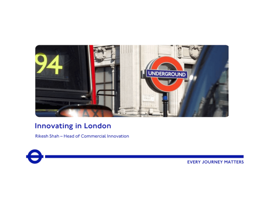 Tech + data: working with market innovators to solve London's challenges