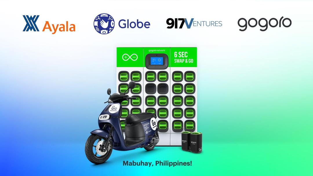 Gogoro, Globe’s 917 ventures and Ayala Corporation have joined forces to bring Smartscooters and Battery Swapping to the Phillippines
