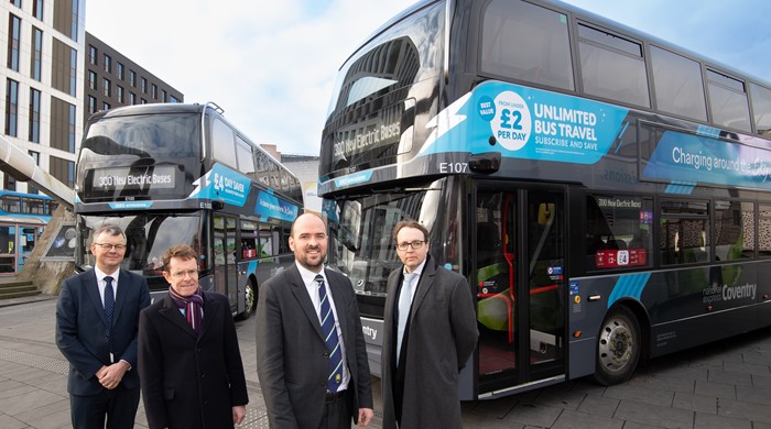 National Express invests £150 million in 300 electric zero emission buses