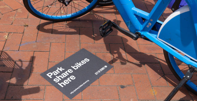 Sydney installs shared bike parking spaces