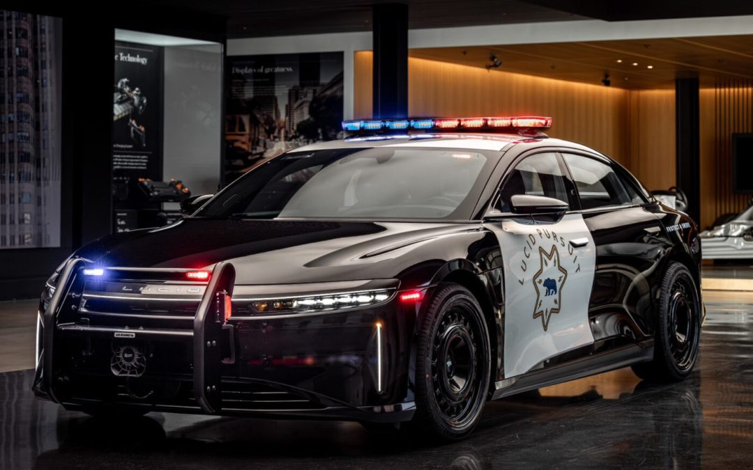 California trials Lucid EVs as police pursuit cars