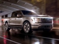 T3 Electric Pickup Truck in motion