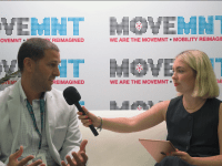 David Doria in the Press Lounge