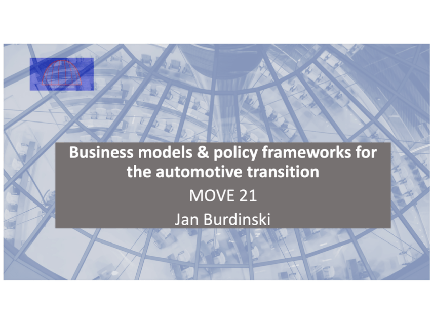 Business models: designing a policy framework for the European EV transition