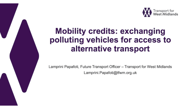 Ticketing + payments: exchanging polluting vehicles for access to alternative transport