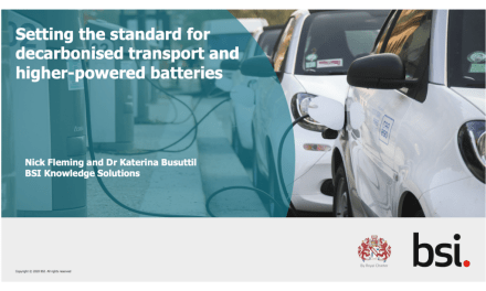 Security: Setting the standard for decarbonised transport and higher-powered batteries