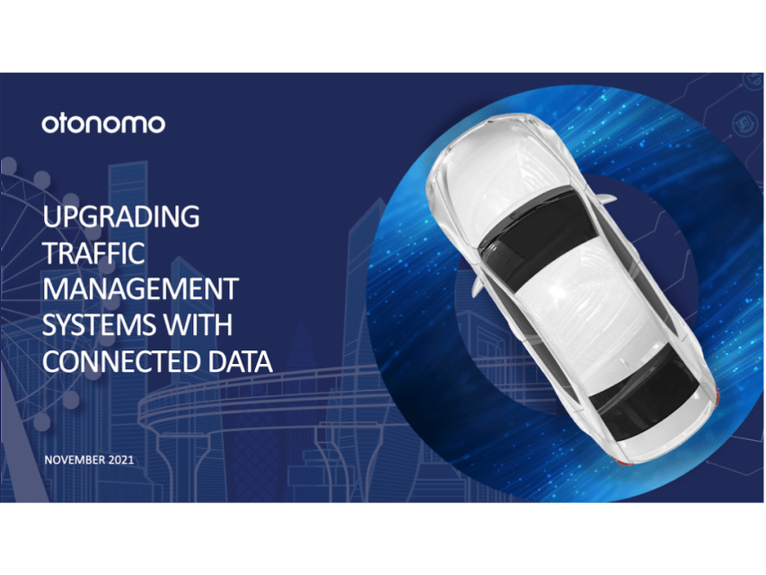 Smart cities: upgrading traffic management systems with connected data