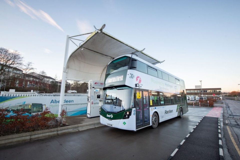 World’s first double decker hydrogen buses launch in Aberdeen