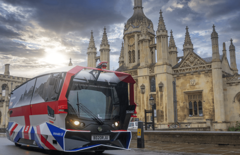 Aurrigo secures UK first as its Auto-Shuttle takes to the road in Cambridge