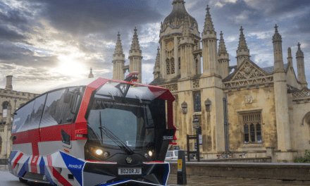 Aurrigo secures UK first as its Auto-Shuttle takes to the road in Cambridge