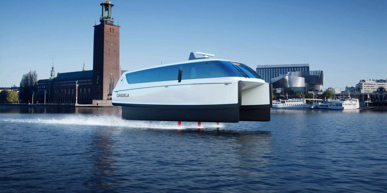 First images of Candela’s P-12 Flying Ferry