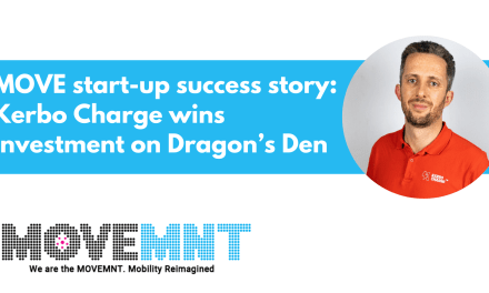 MOVE start-up success story: Kerbo Charge wins investment on Dragon’s Den from Deborah Meaden