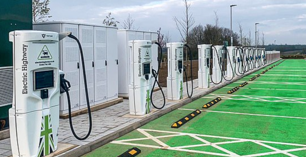 UK high power motorway charging site heralded as start of major transformation