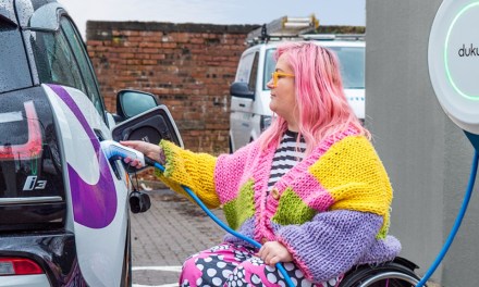 Inclusive EV charger wins £50,000 award for increasing accessibility to physically restricted users