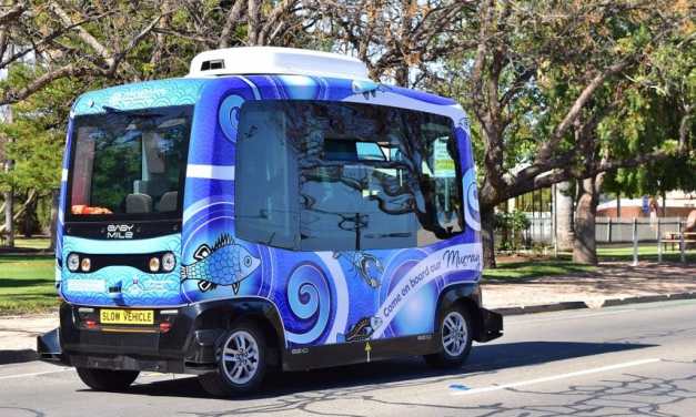 Australian autonomous electric shuttle city trial runs on public roads