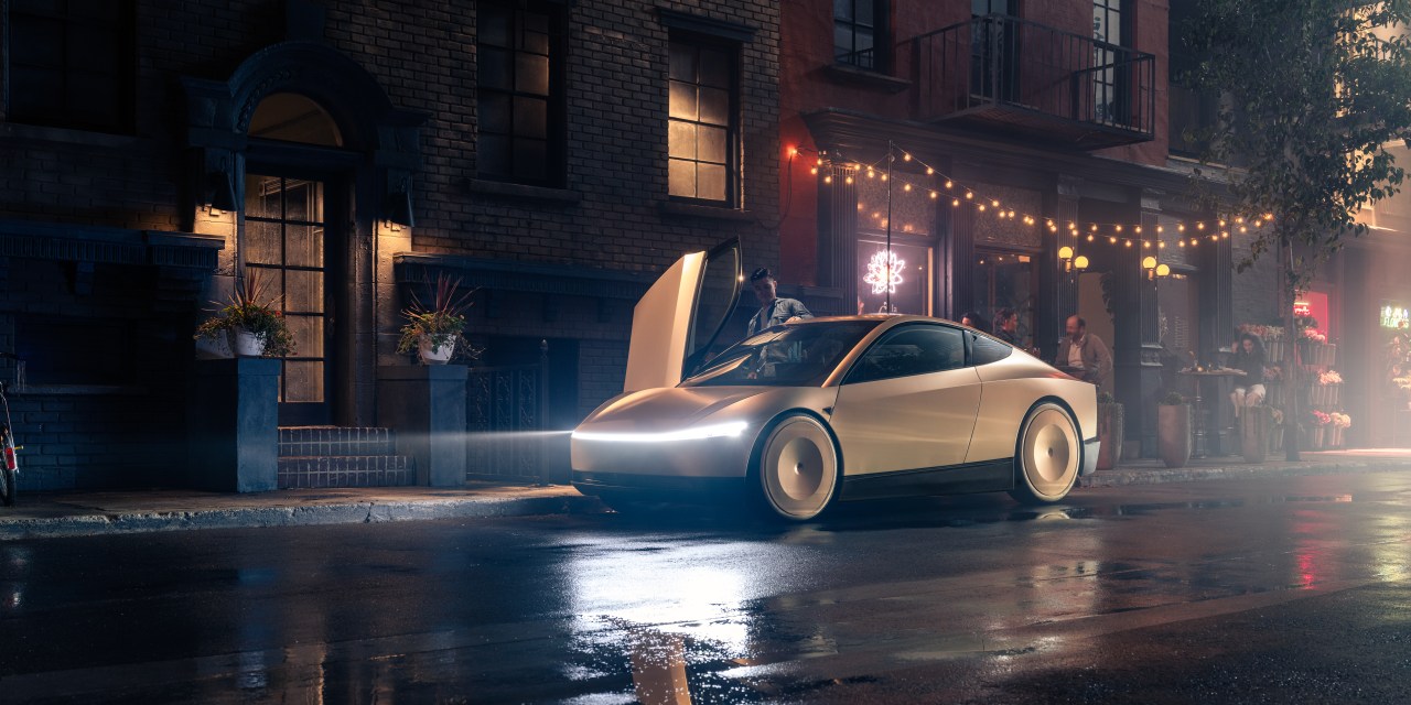 Tesla finally unveils its driverless robotaxi, the “Cybercab”