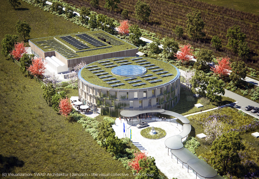 SAN Group HQ incorporates solar powered green hydrogen hub