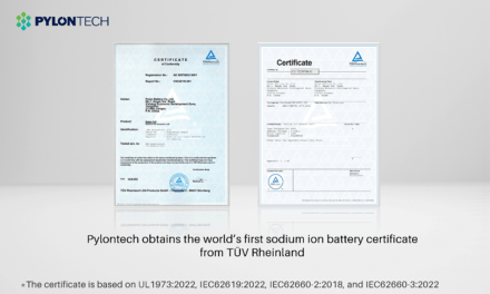 Pylontech receives world first sodium ion battery certificate