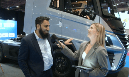 HVS showcase their latest HGV model on the expo floor at MOVE 2023