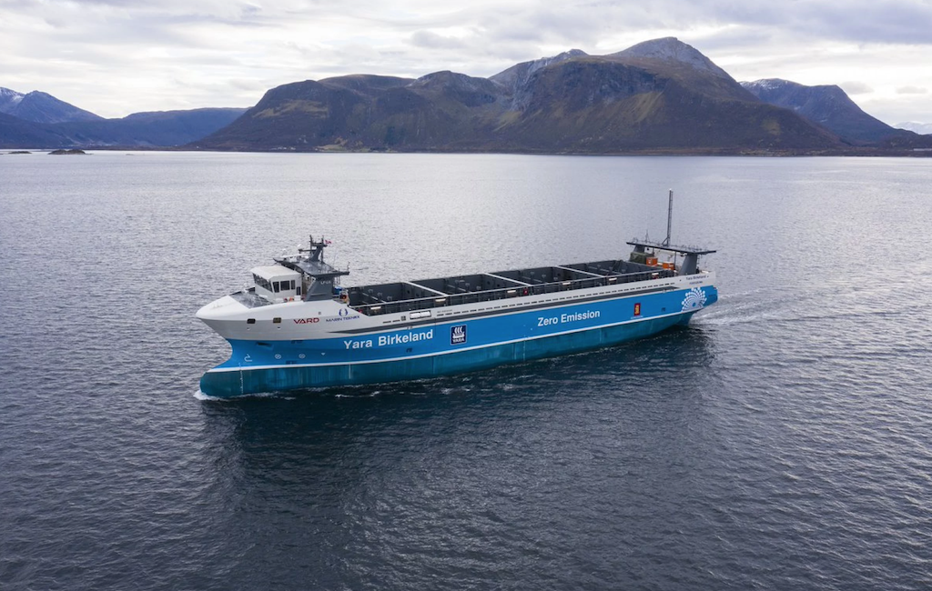 Electric cargo ship will take 40,000 truck journeys from Norway’s roads