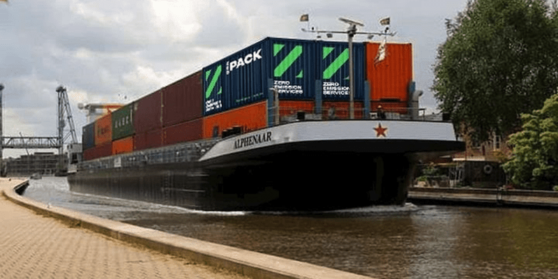 Dutch initiate inland waterway giant swappable electric battery pack network