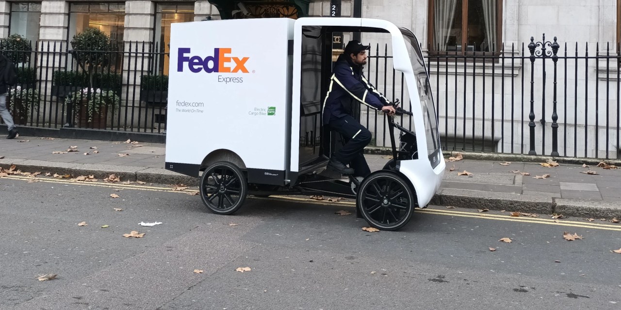 FedEx adds e-cargo bikes to London fleet to replace diesel delivery vans
