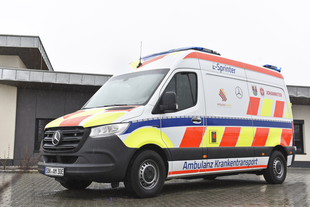 Mercedes develops first fully electric ambulance based on the eSprinter