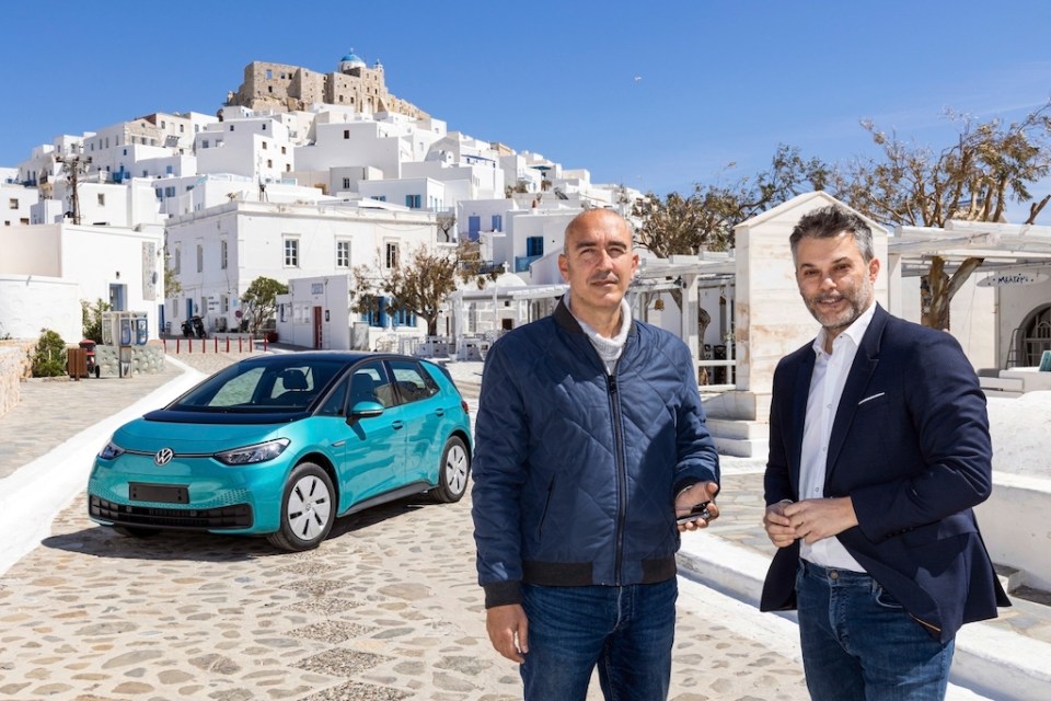 VW delivers first private EVs to Greek island future mobility laboratory