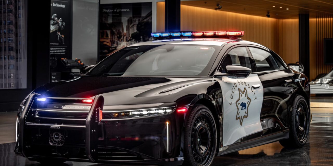 California trials Lucid EVs as police pursuit cars