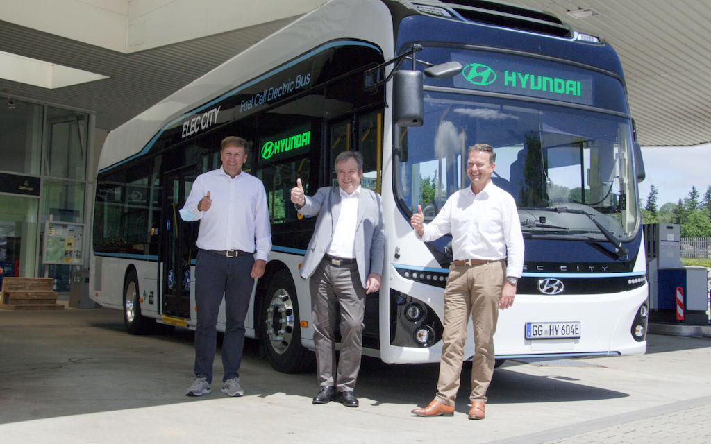 Hyundai hydrogen bus introduced to Germany to gain European experience