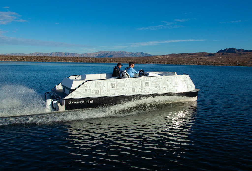 GM-backed Pure Watercraft launches electric pontoon boat