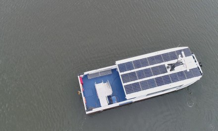 Baltic ferry powered by solar modules comes into service