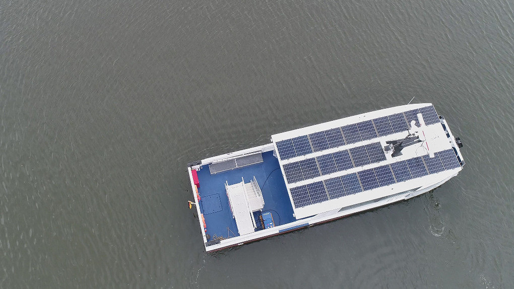Baltic ferry powered by solar modules comes into service