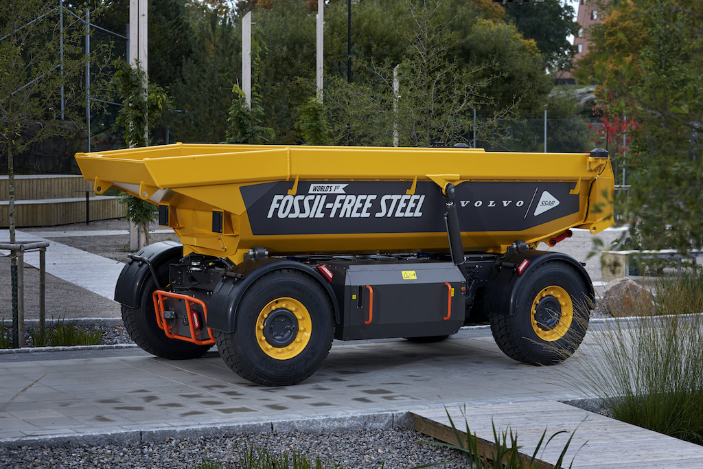 Volvo reveals fossil-free steel vehicle