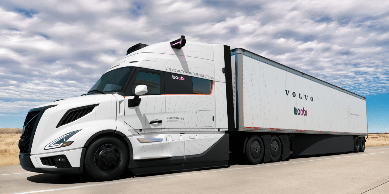 Volvo partners with Waabi to build self-driving trucks at scale
