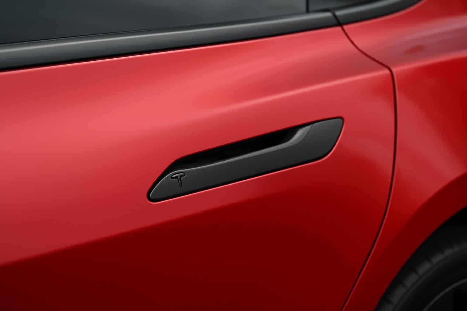 Tesla hidden door handle